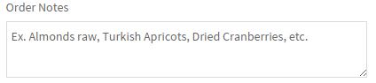 Order Note Filled Out