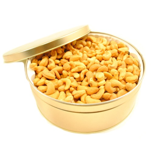 Roasted Salted Jumbo Cashews - Gift Tin