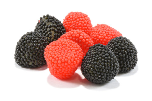 Red and Black Gummy Berries
