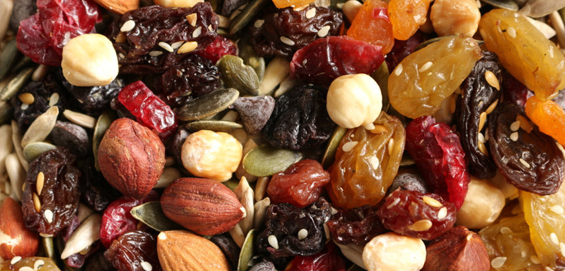 Correct Choice of Energy Trail Mix